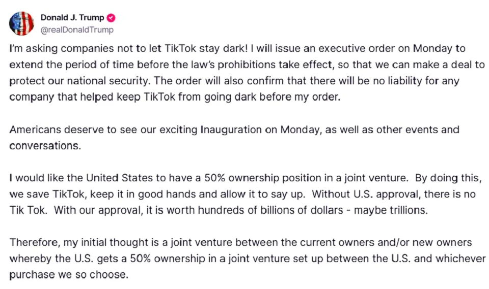 donald trum statement