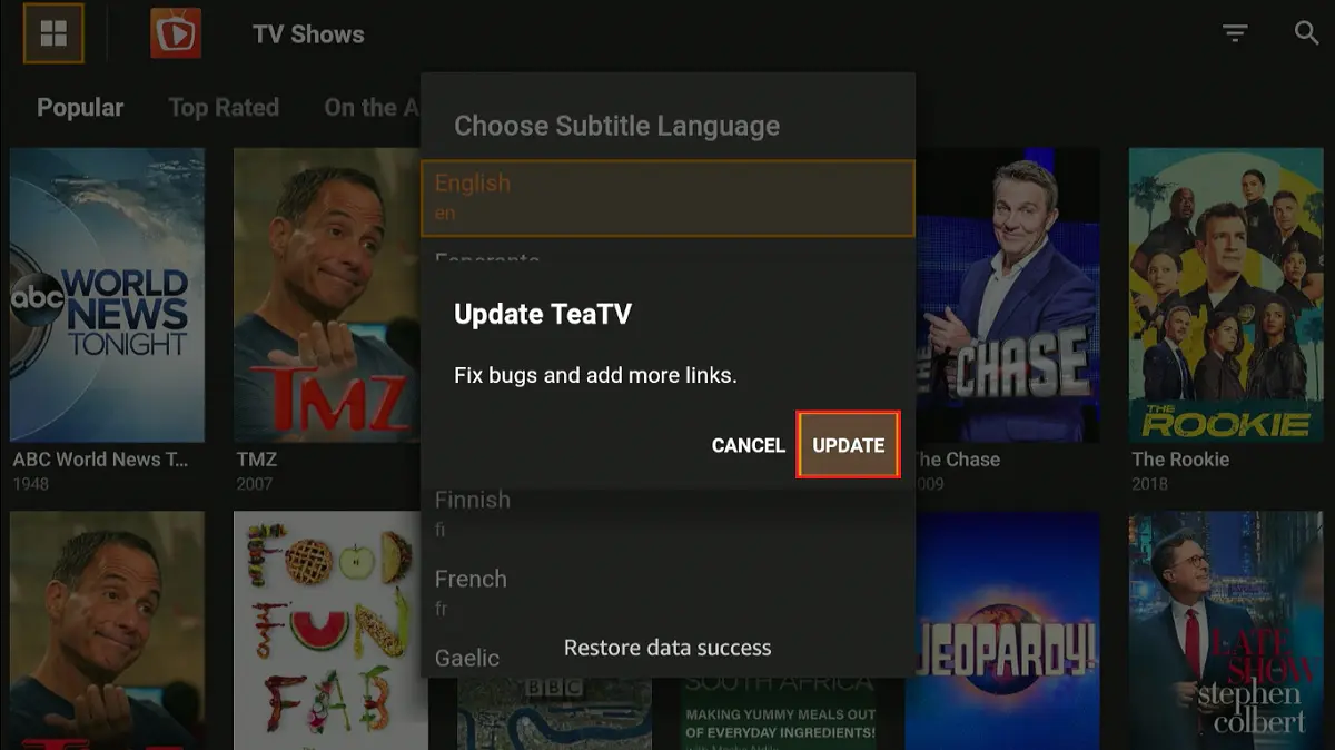 select update