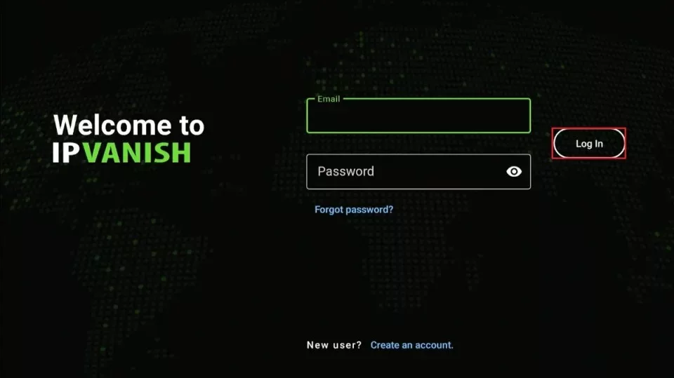 click on login button