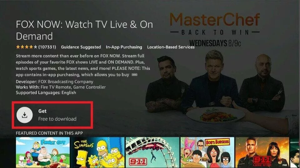 how to get fox now on firestick