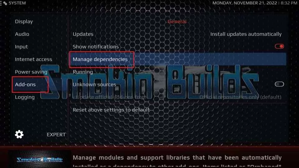 manage dependencies