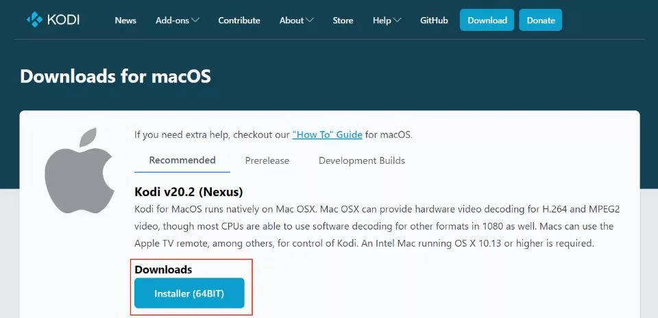 select mac os installer