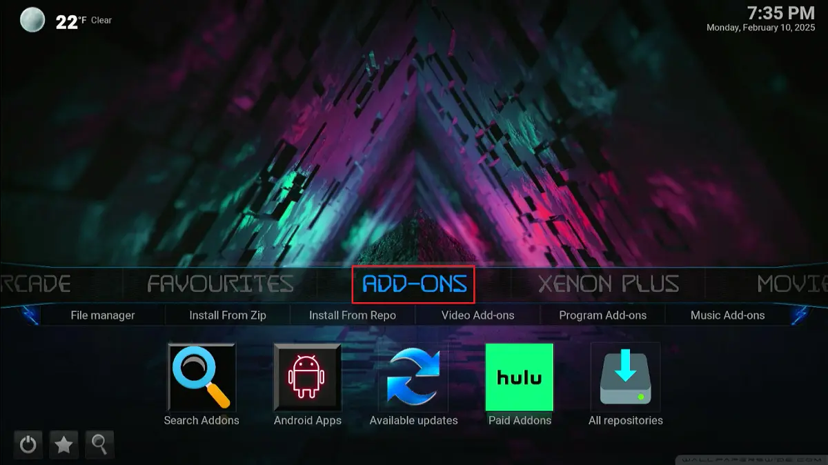 select add ons