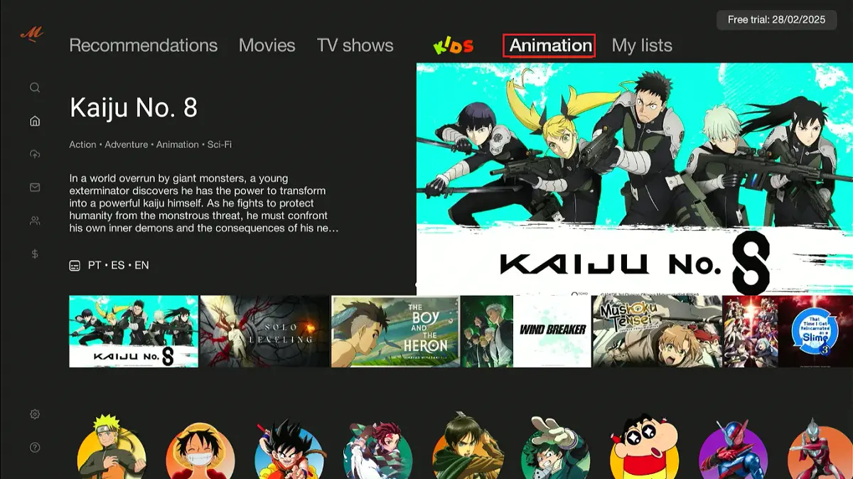 select animation