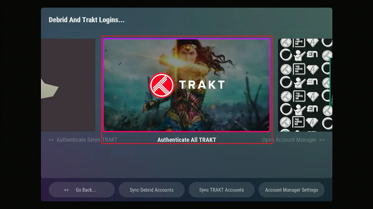 authenticate trakt