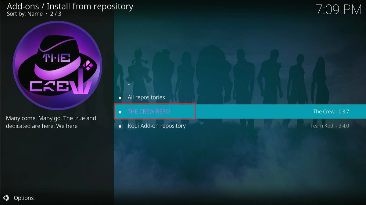 select the crew repo