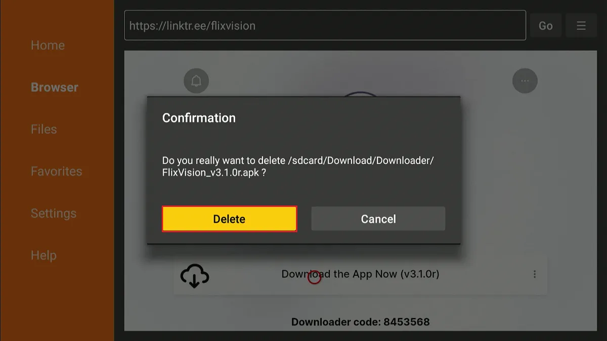 select delete