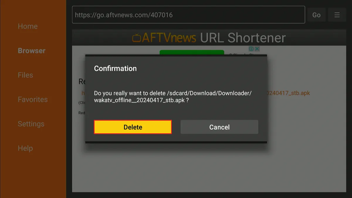 select delete again