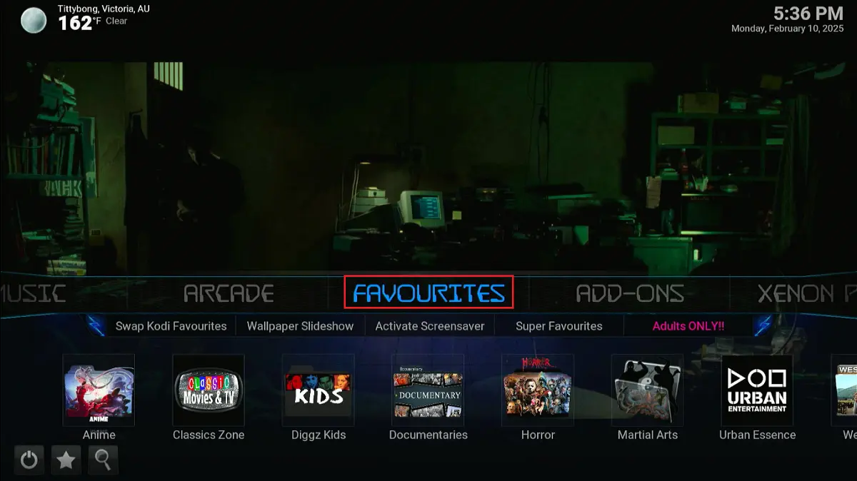 select favourites