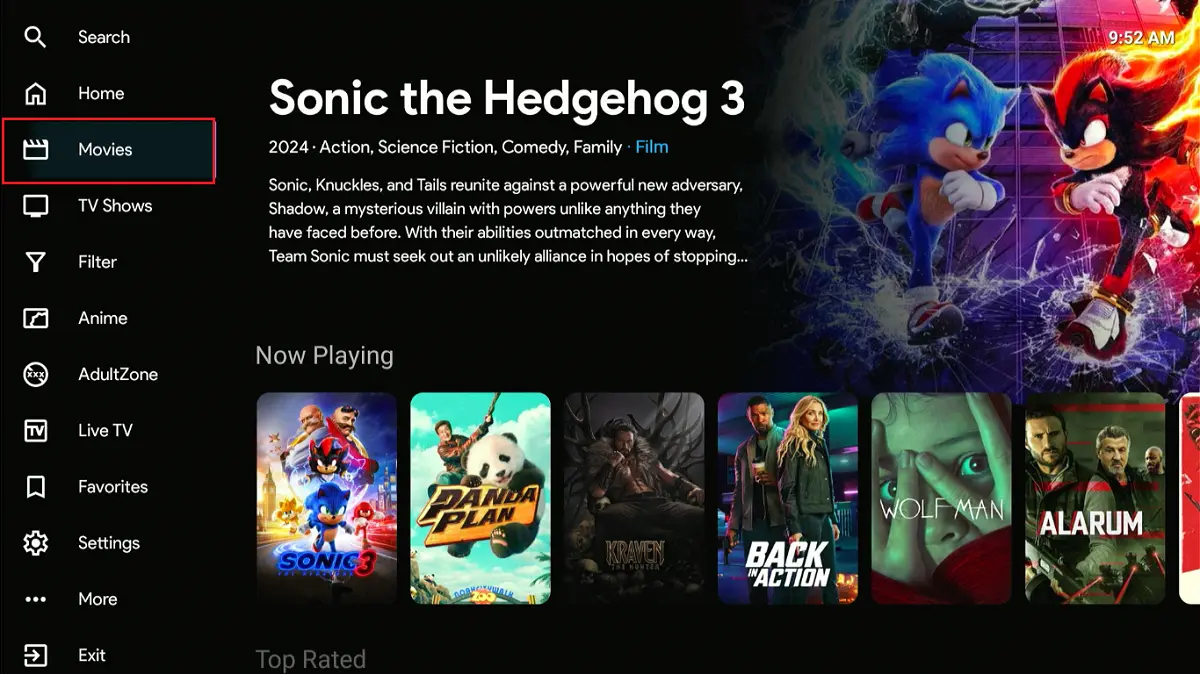 select movies