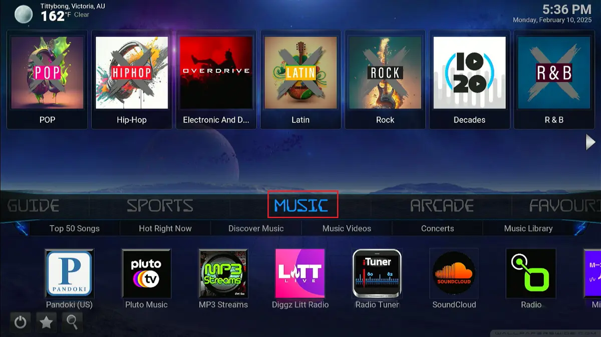 select music