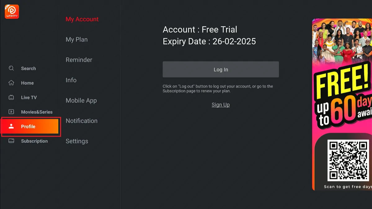 select profile