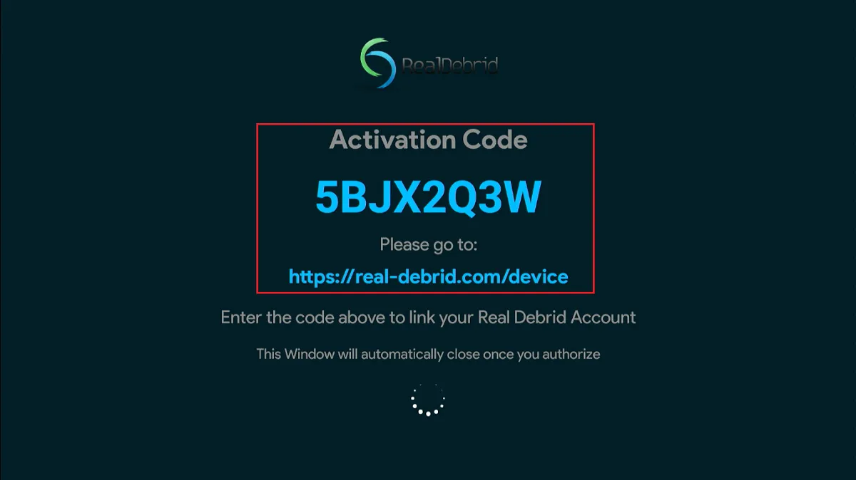 real debrid activation code