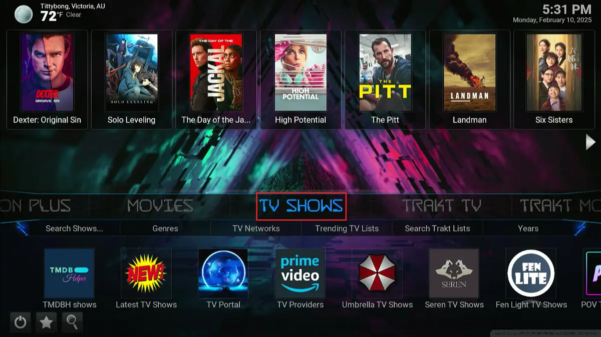 select tv shows