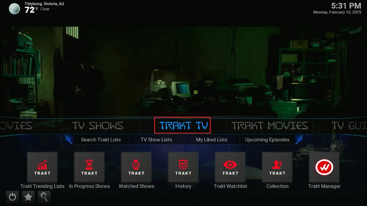 select trakt tv