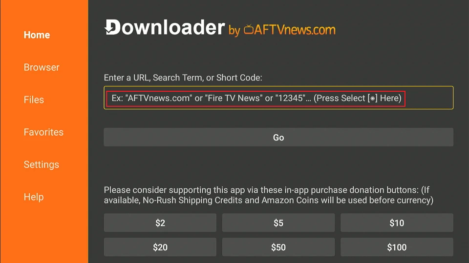 select url tab