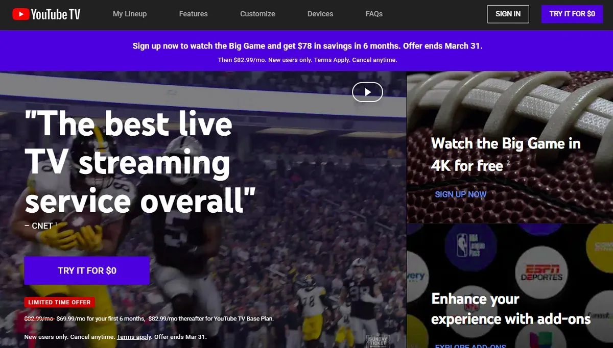 youtube tv