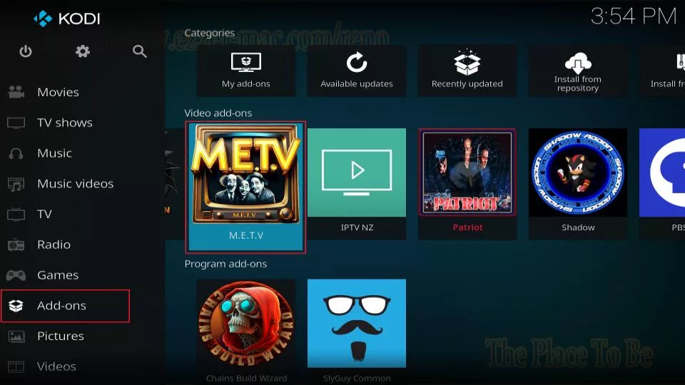 addons select metv