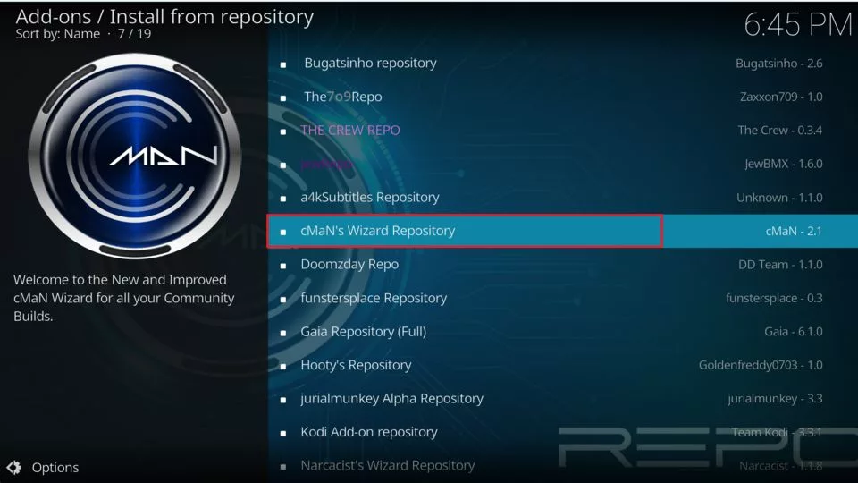 cMan-wizard-install-from-repo