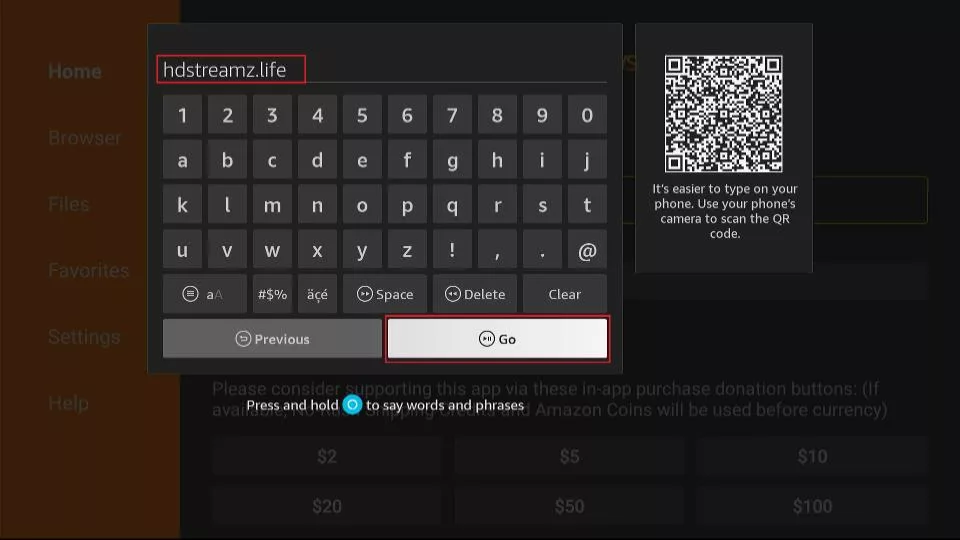 hd streamz url