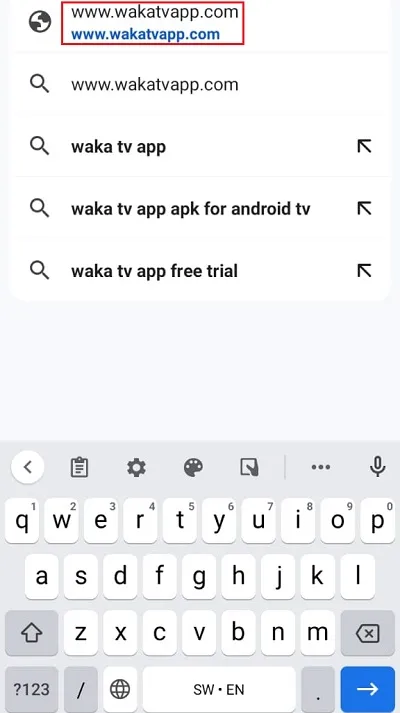 select waka tv app