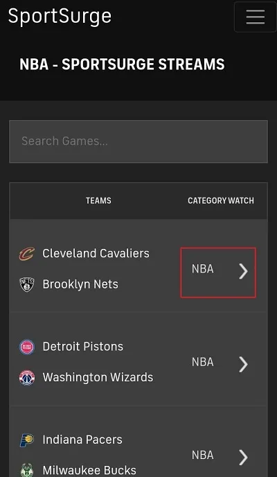 select the game you want to stream