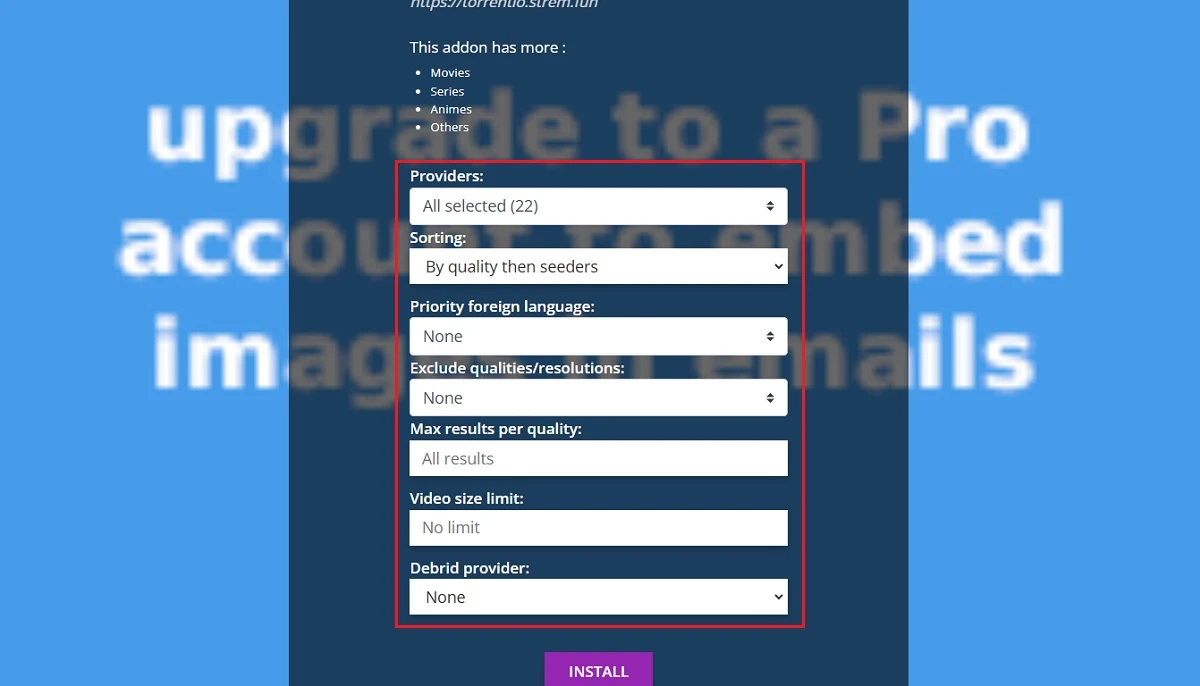 select providers
