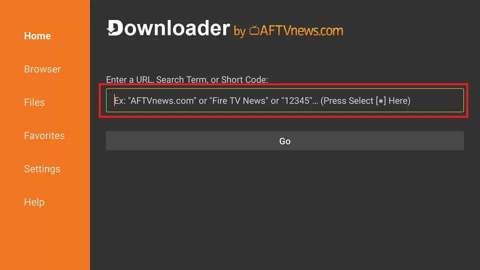 select the url 