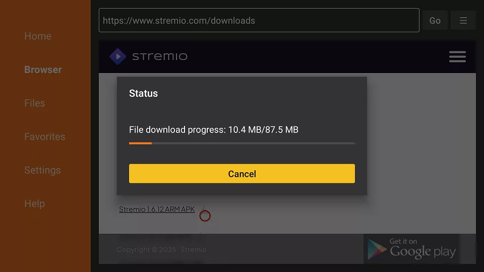 file downloading progress