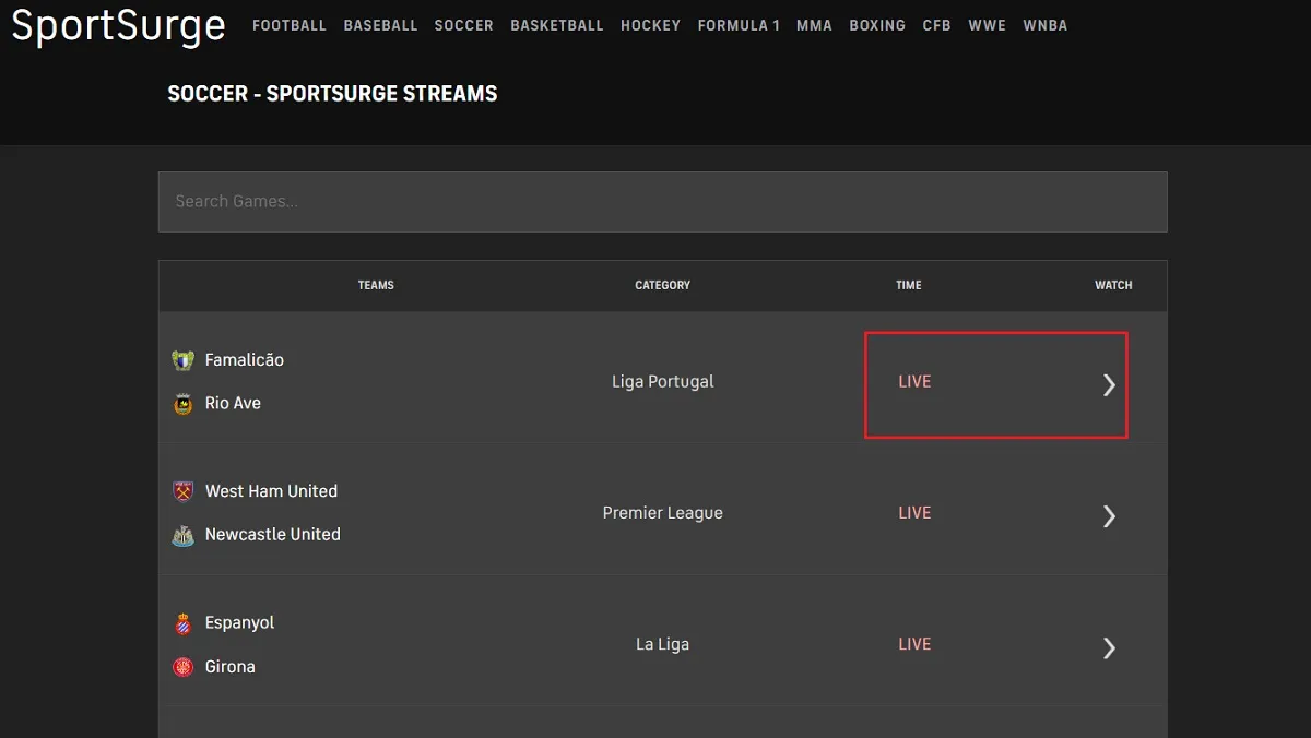 select live link