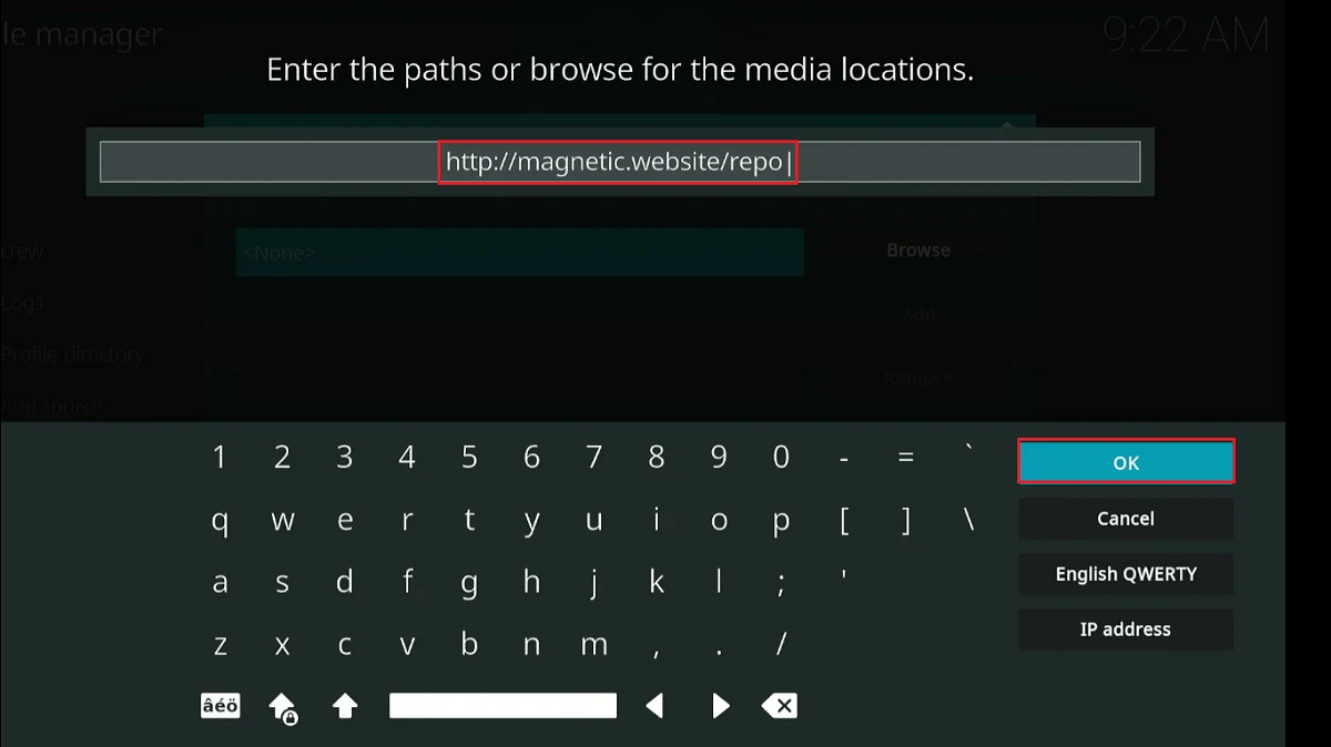 add the repo url