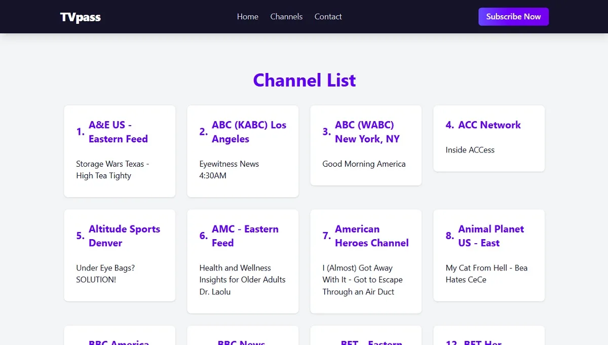TV Pass