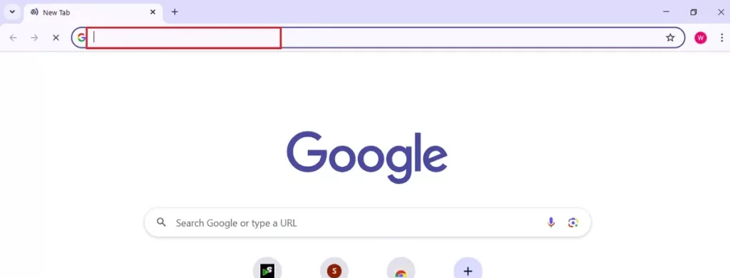 select the url field