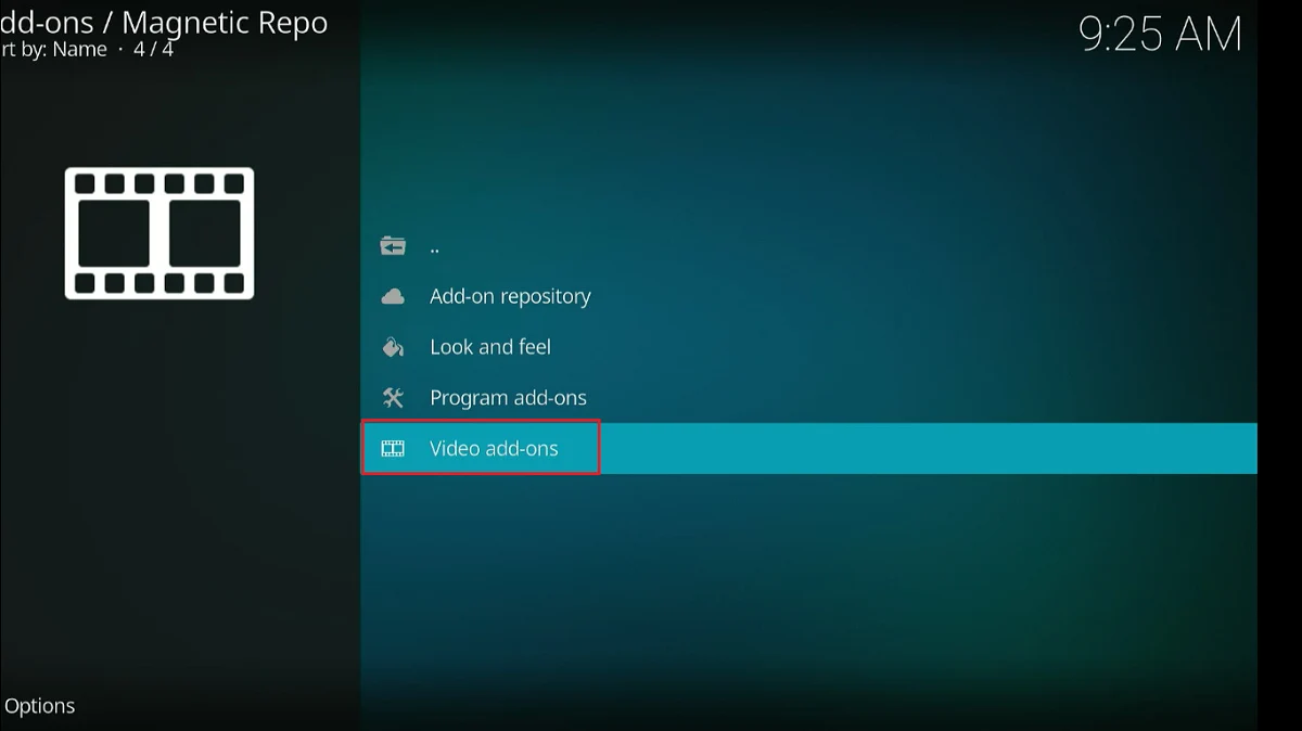 select video addons 