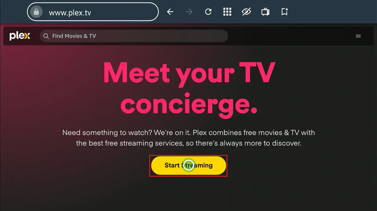 click start streaming