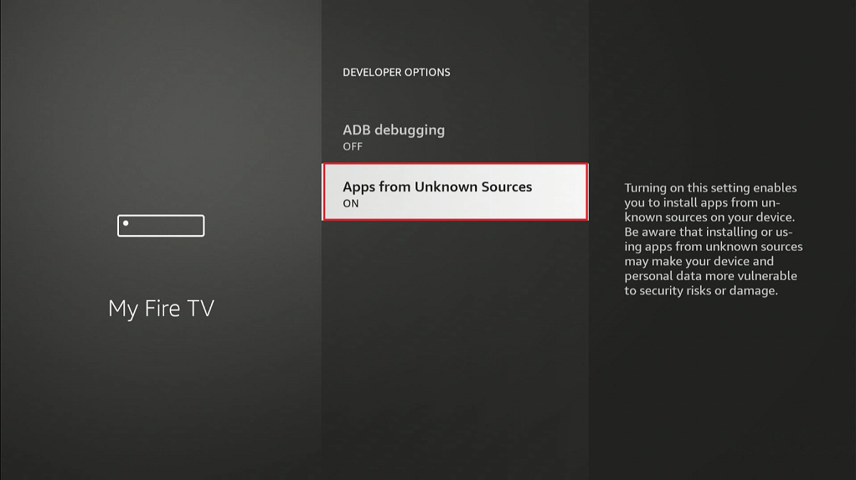 turn on apps from unknown sources