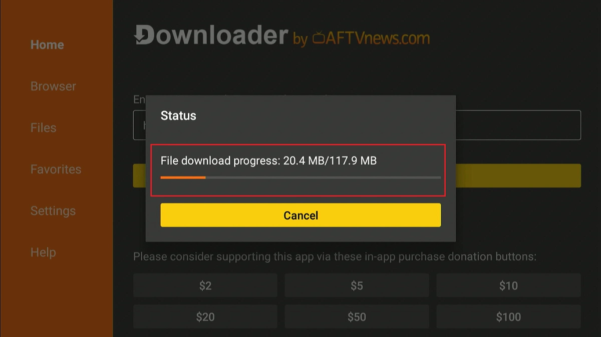 file download progress