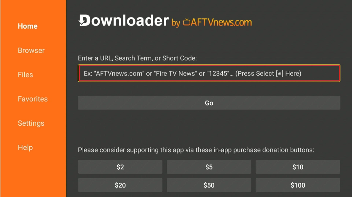 enter url downloader
