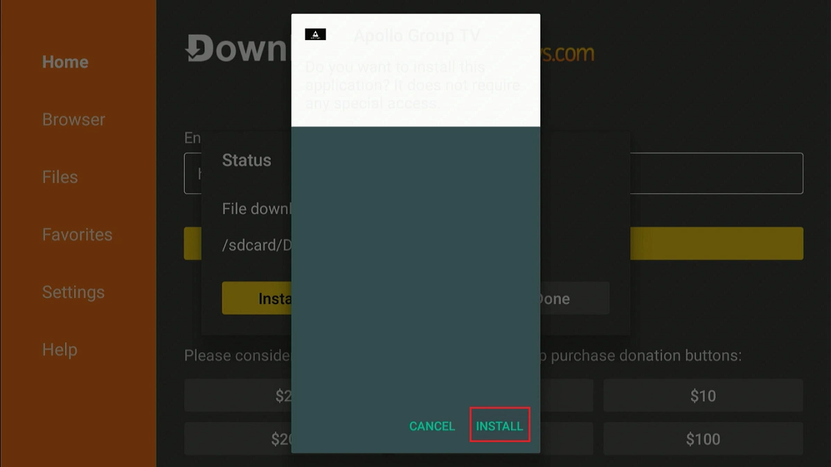 select install