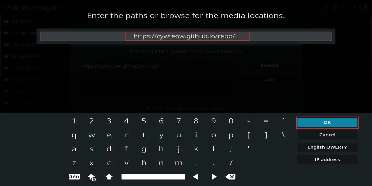 enter gogo addon repo link