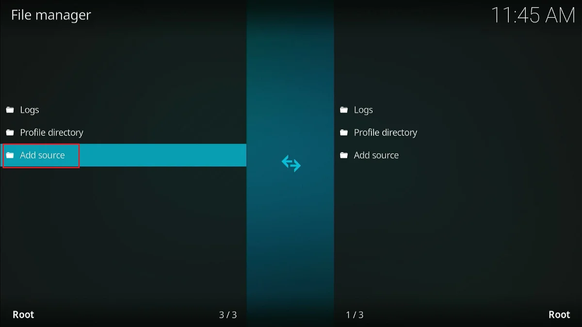 select add source