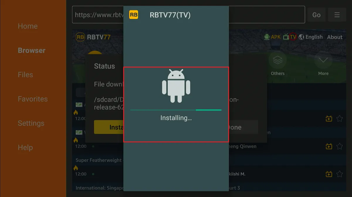 app installing