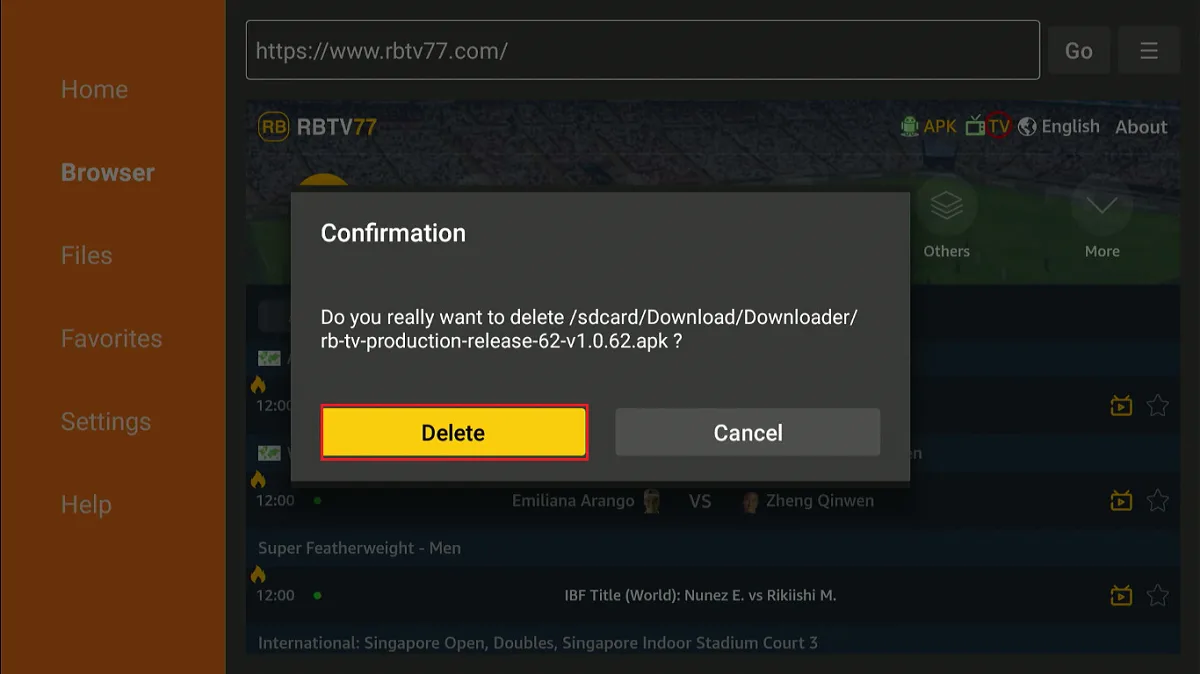 select delete again