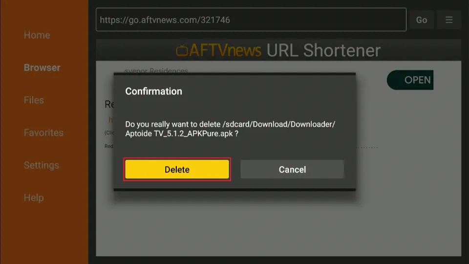 select delete again