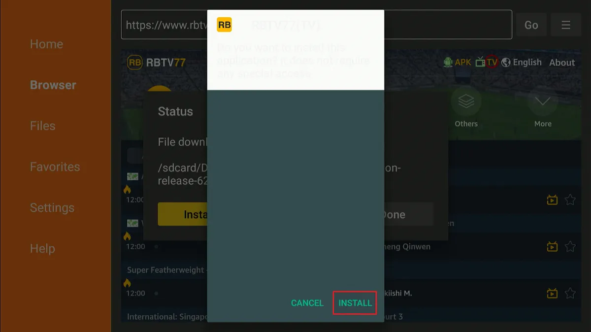 install RBTV