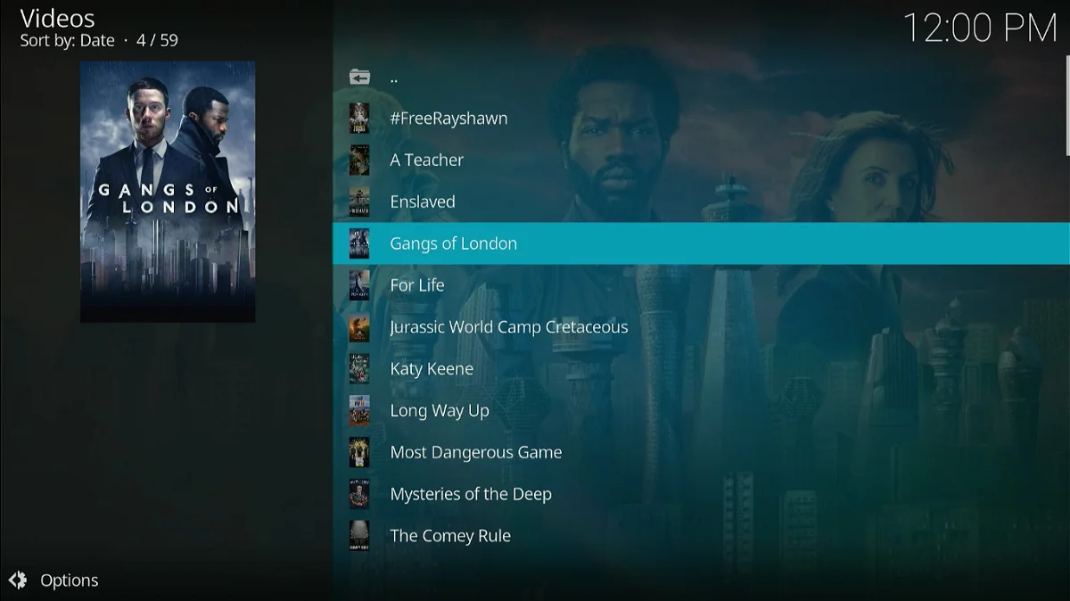list of tv series