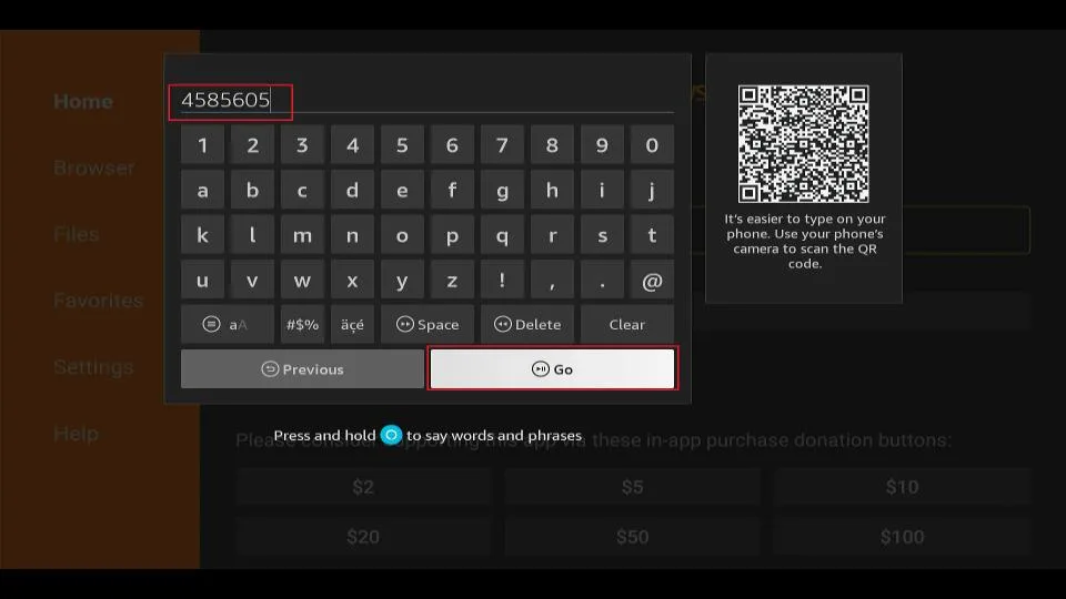 sportsfire downloading code