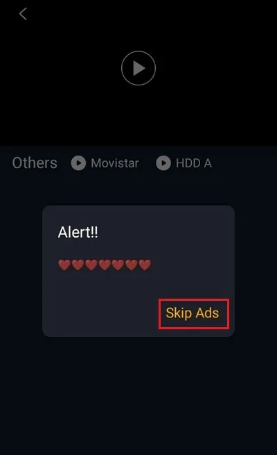 select skip ads