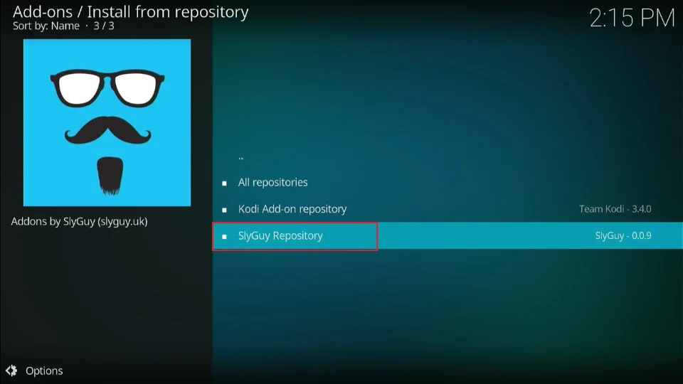 Select the repository