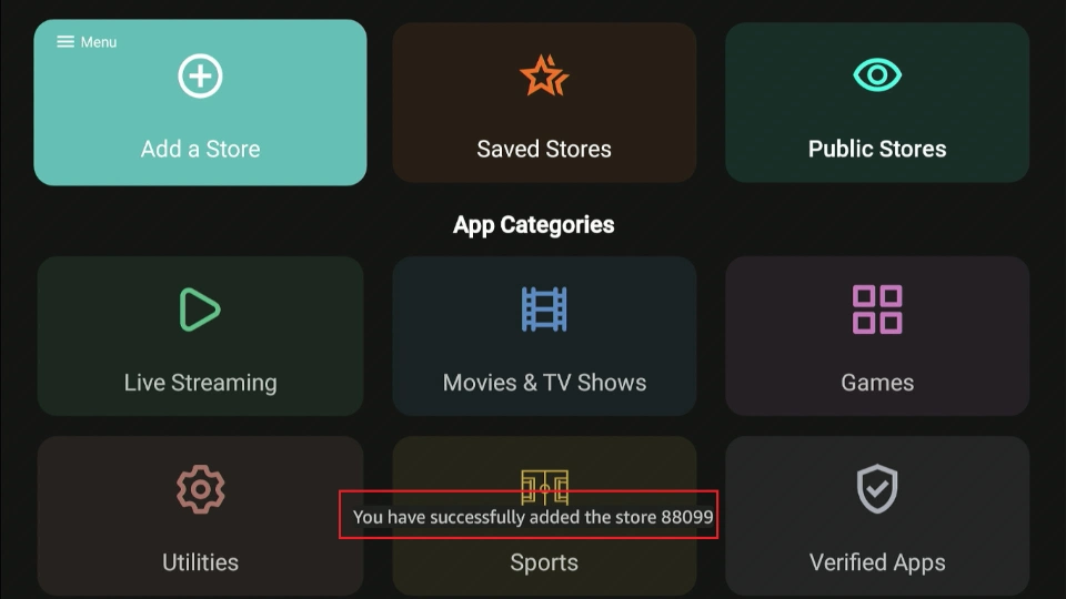 You'll see a notification